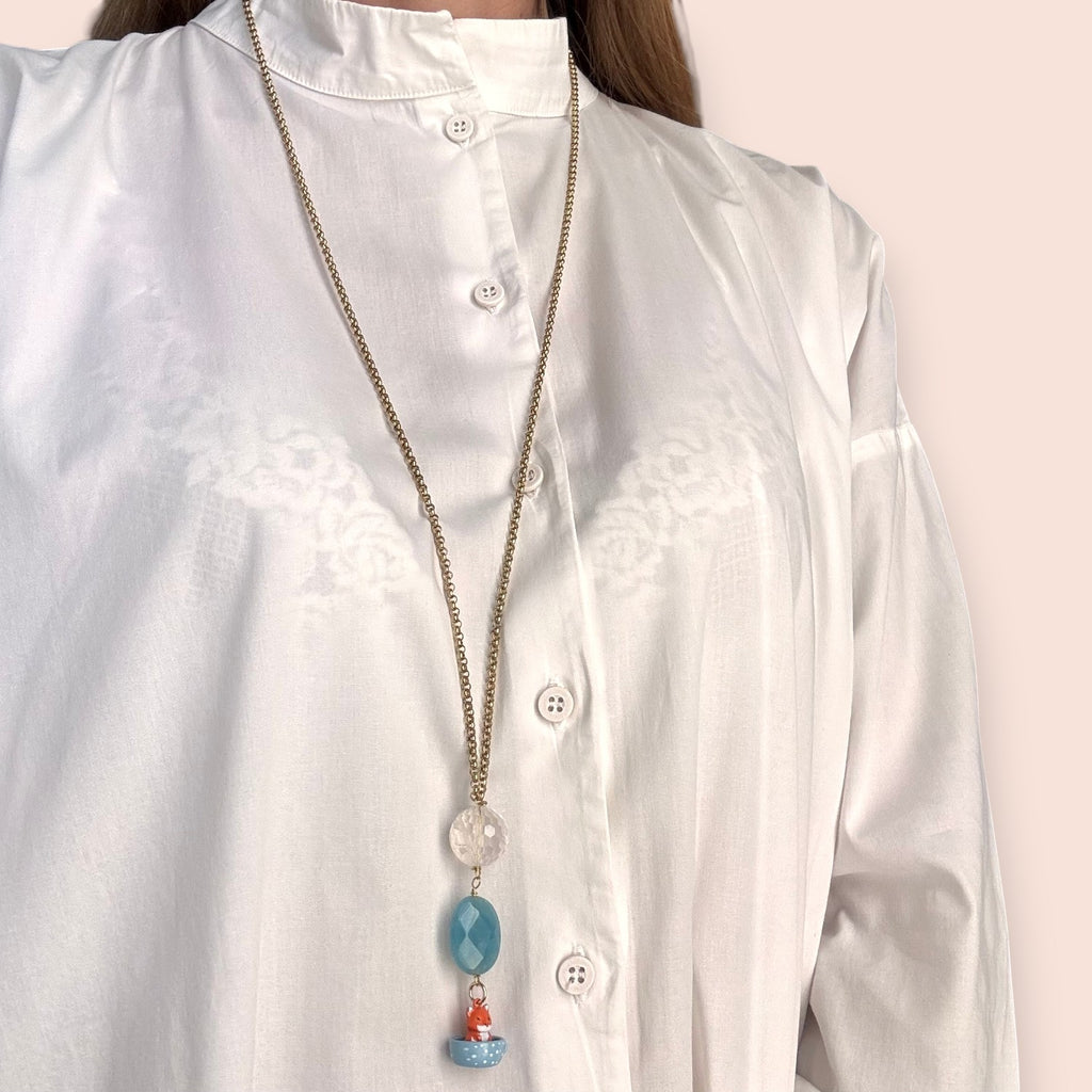 Collana Volpe azzurra