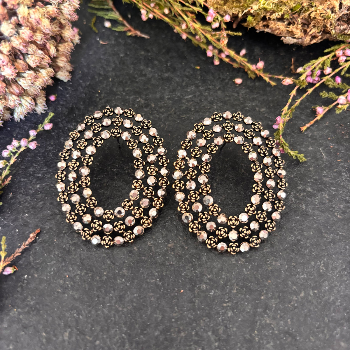 Orecchini Cerchio di rose