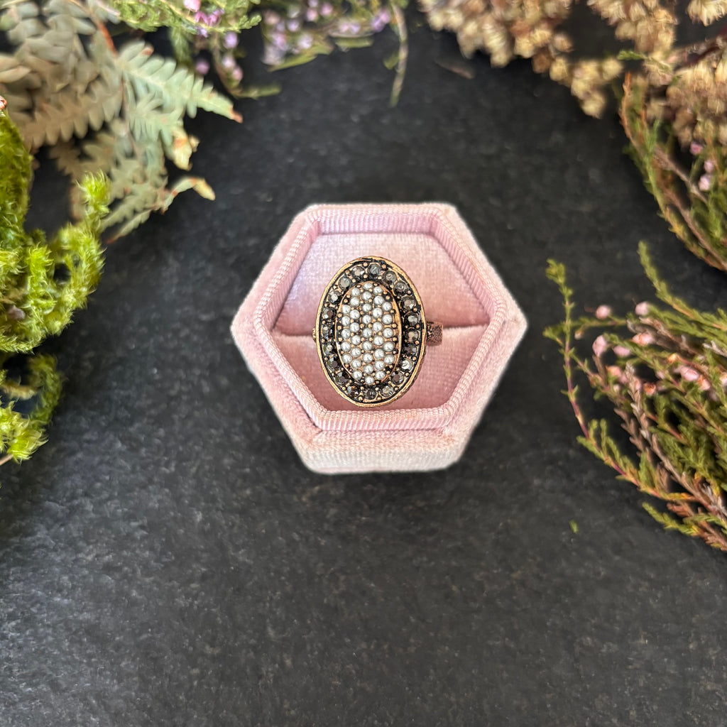 Anello Rombo ovale
