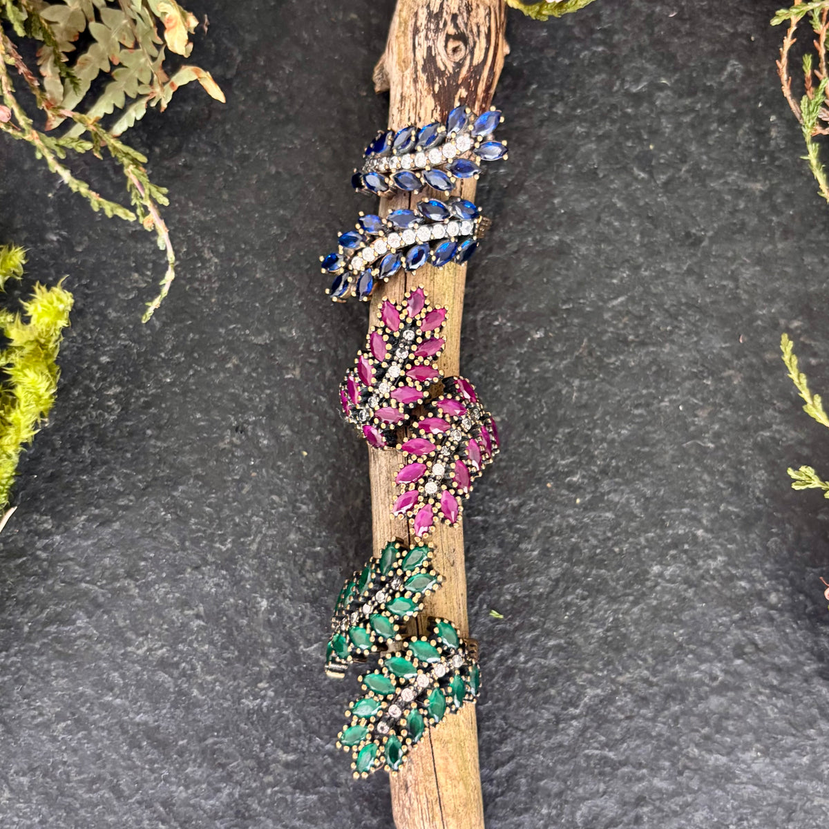 Anello Felce colorata