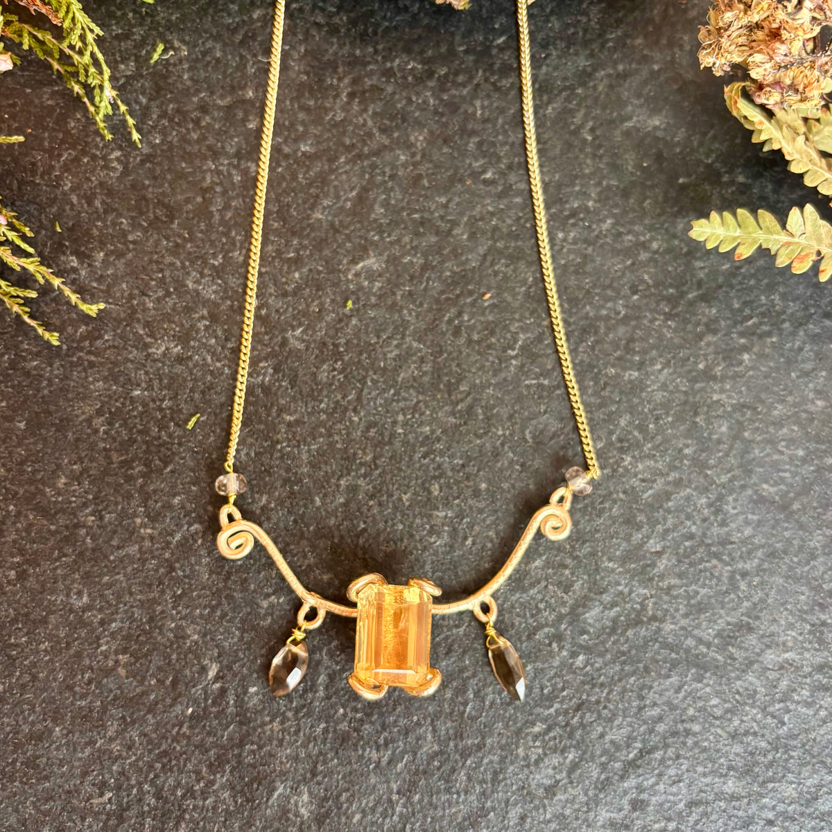 Collana Quarzo fumè