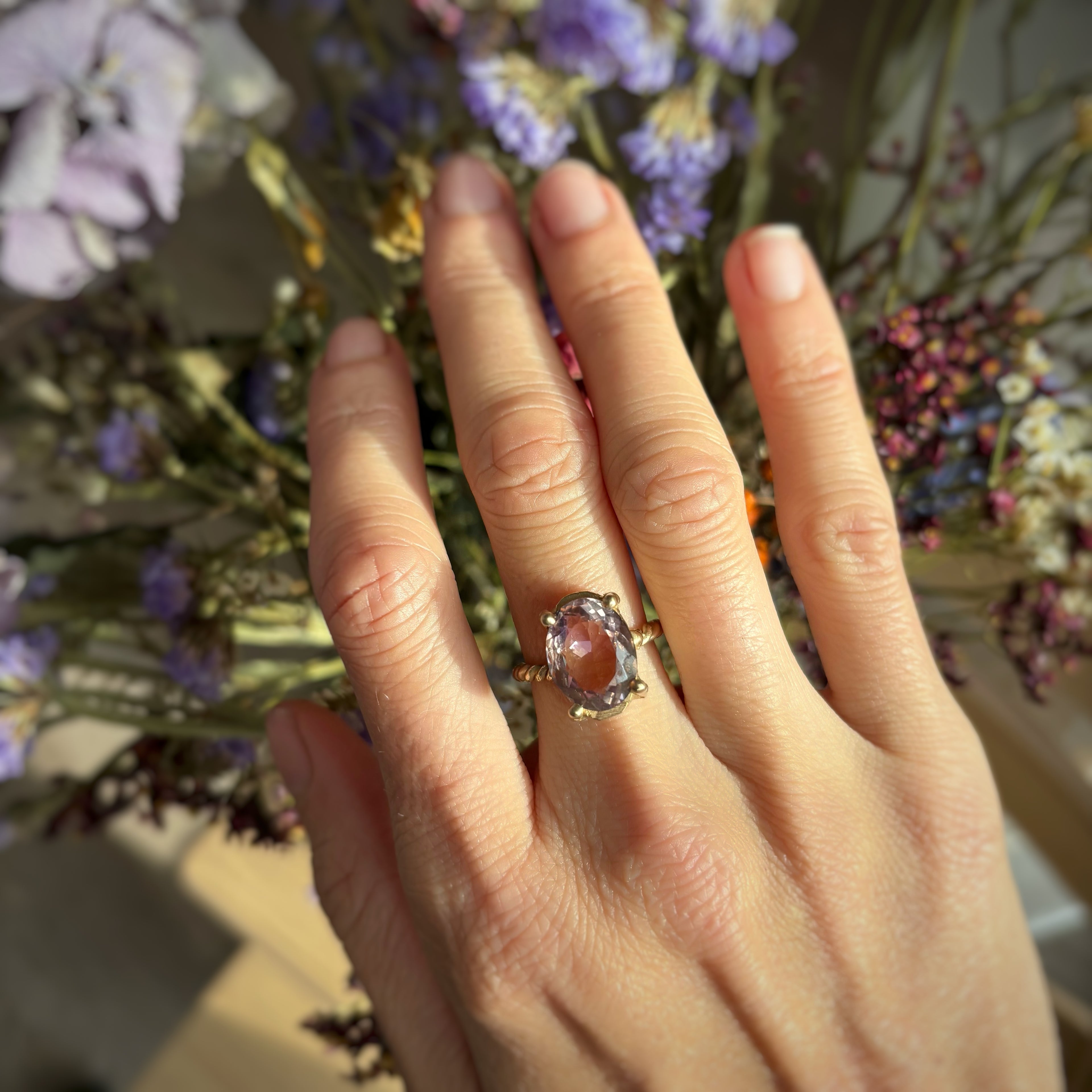 Anello Ametrino rettangolare