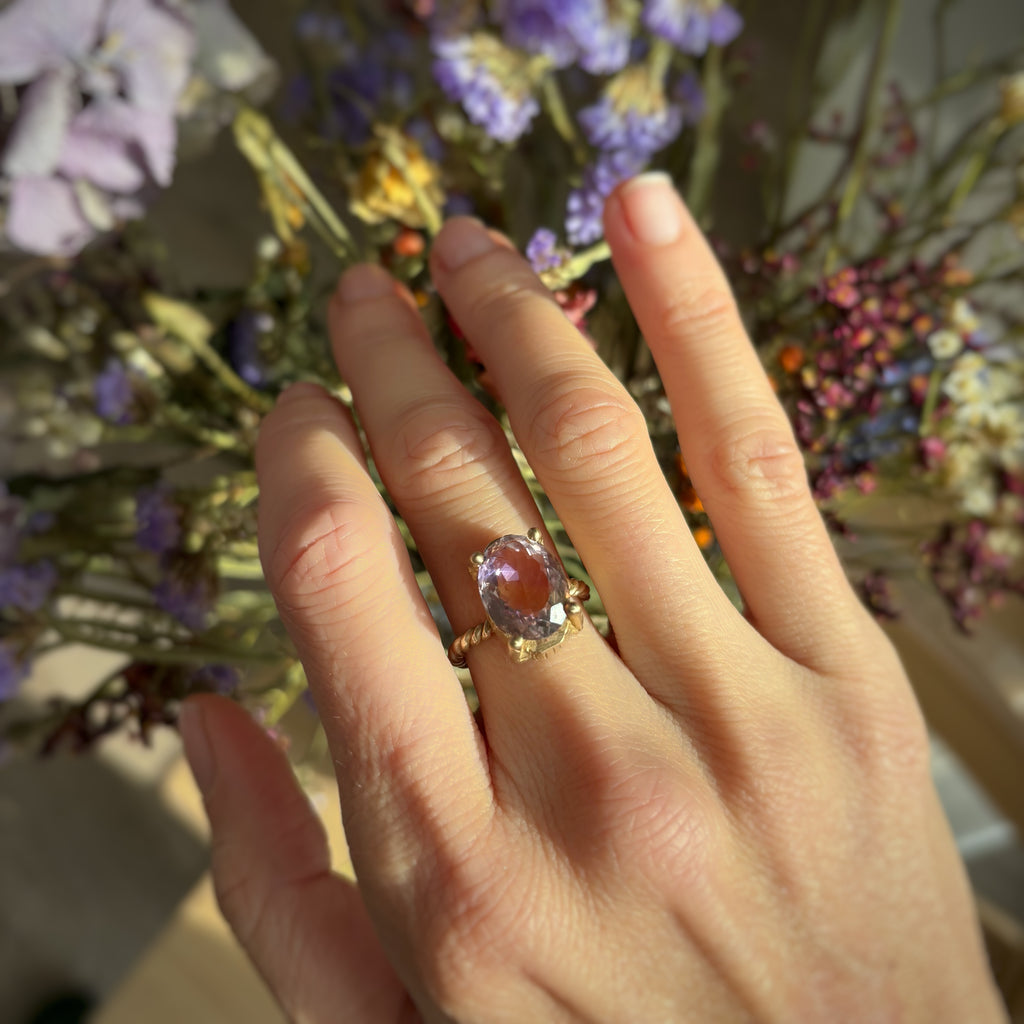 Anello Ametrino rettangolare