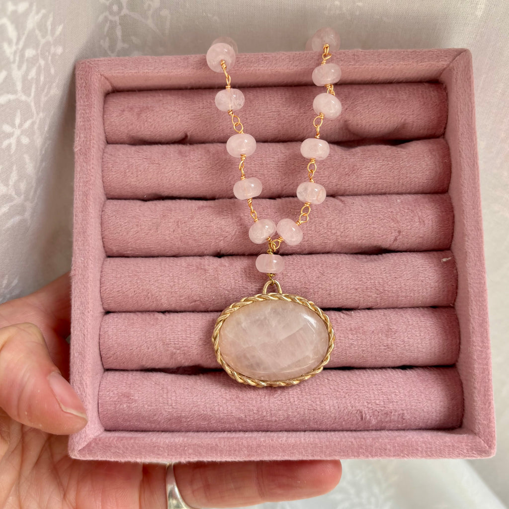 Collana Quarzo rosa