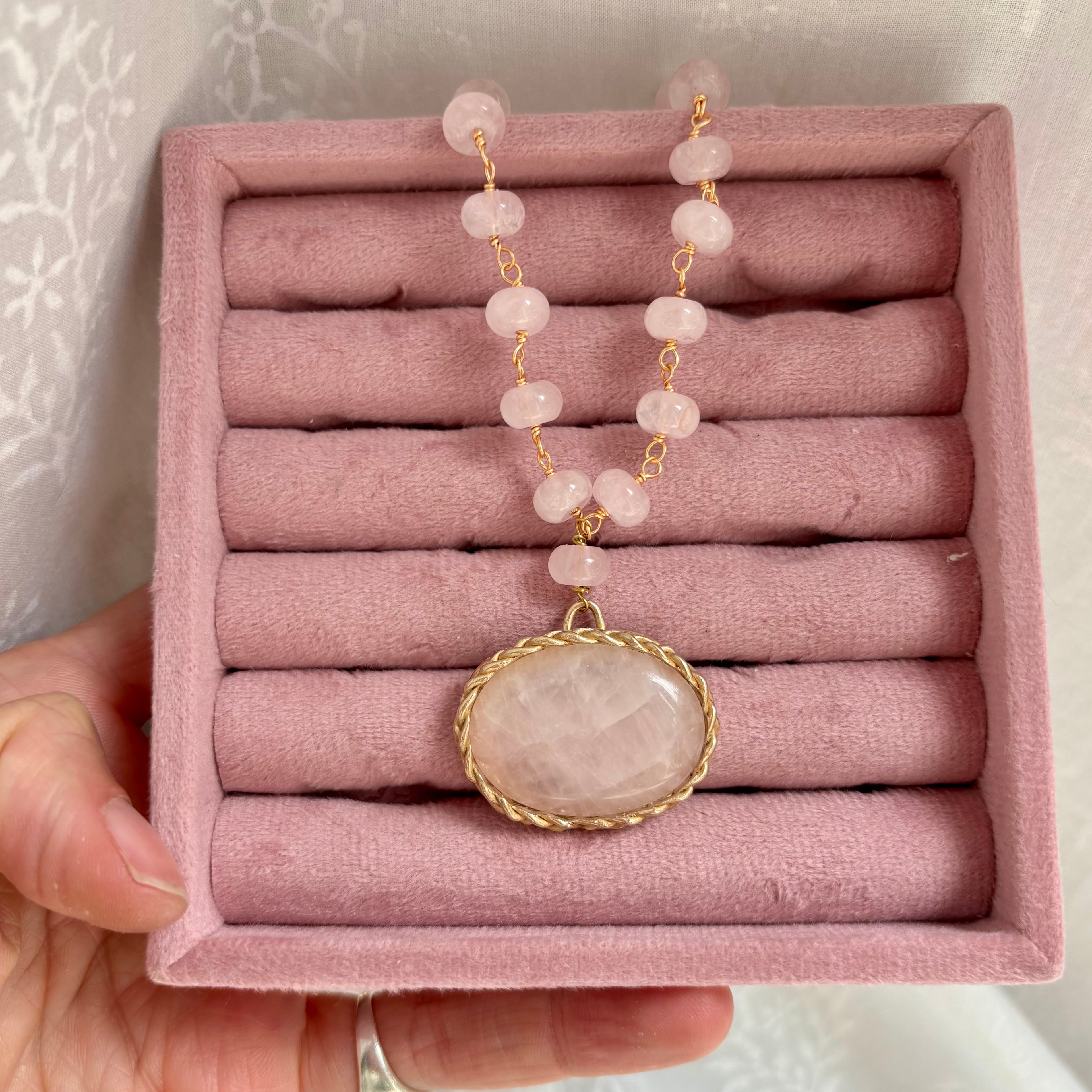 Collana Quarzo rosa
