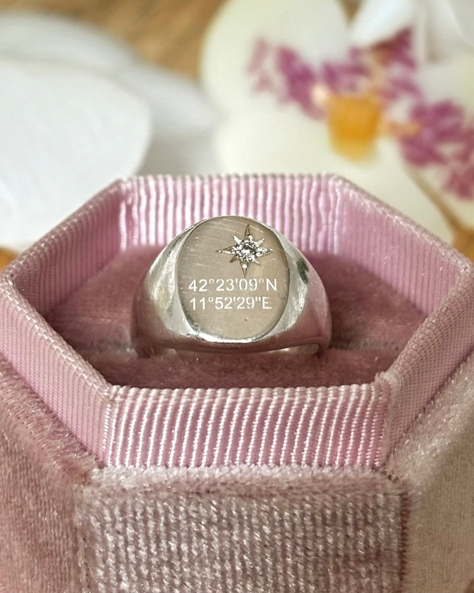 Anello Chavalier Rosa dei venti