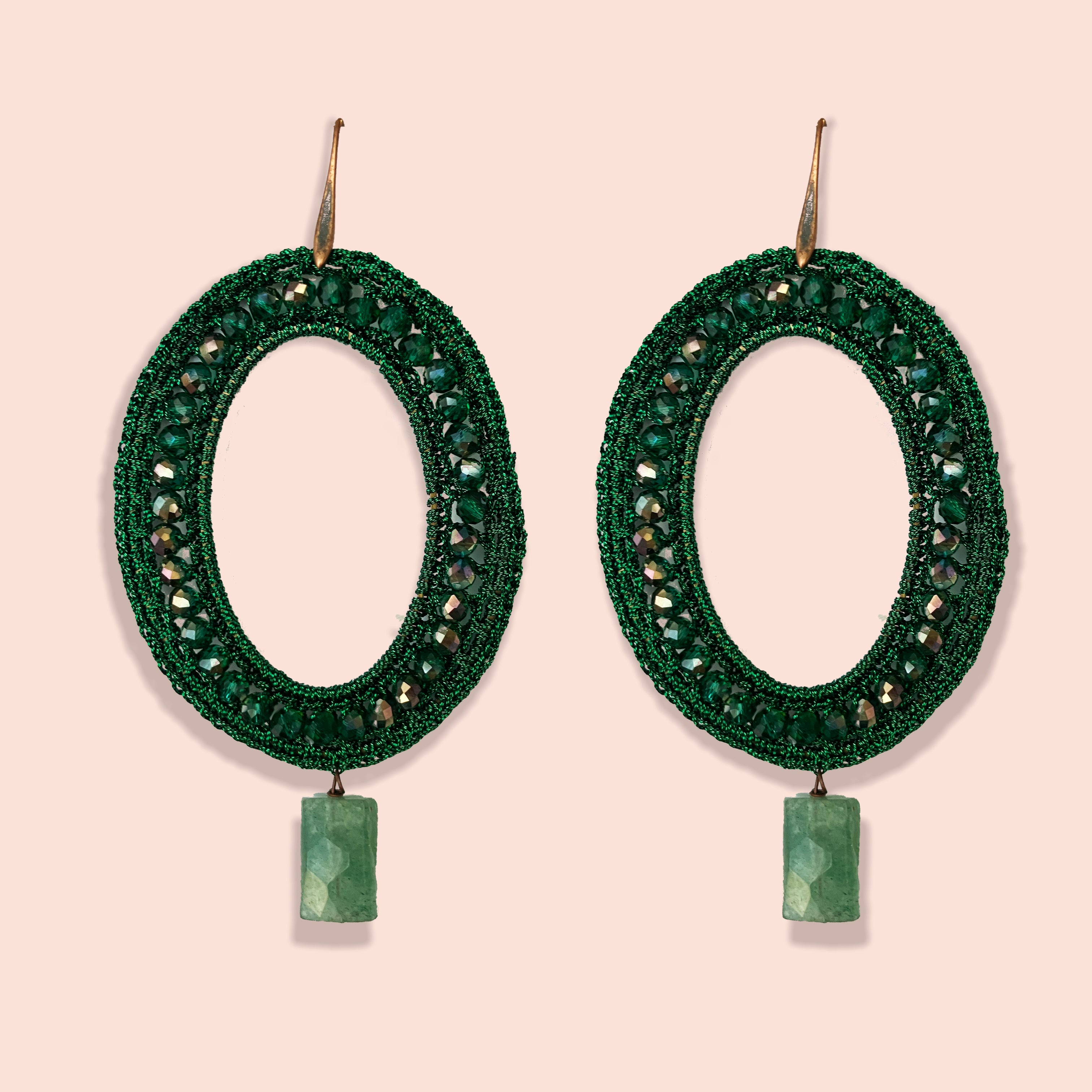 Orecchini pizzo tondi