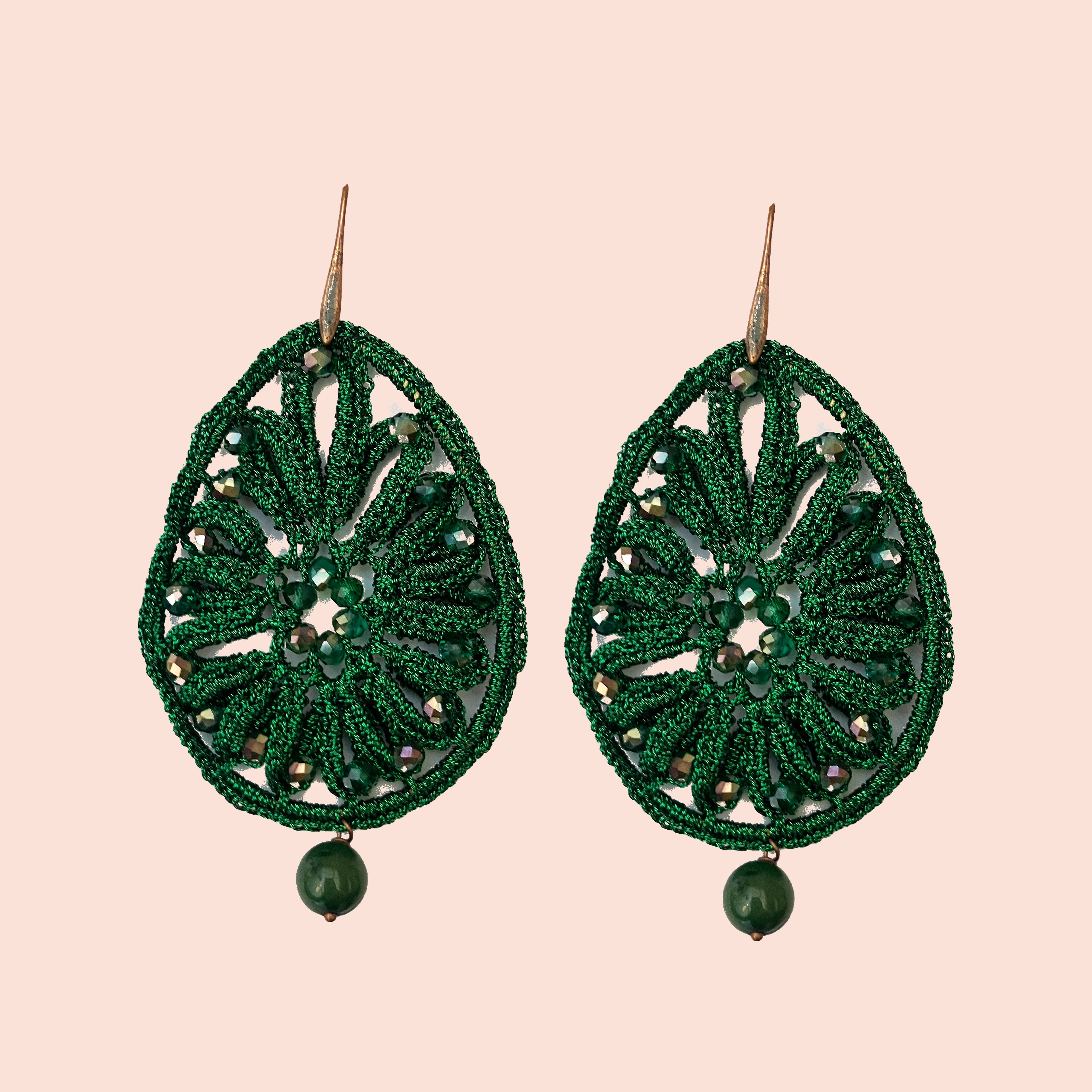 Orecchini pizzo goccia