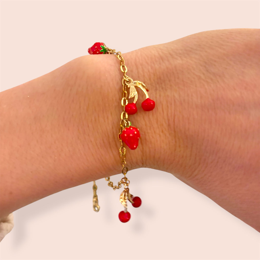 Bracciale Fragole e Ciliegie