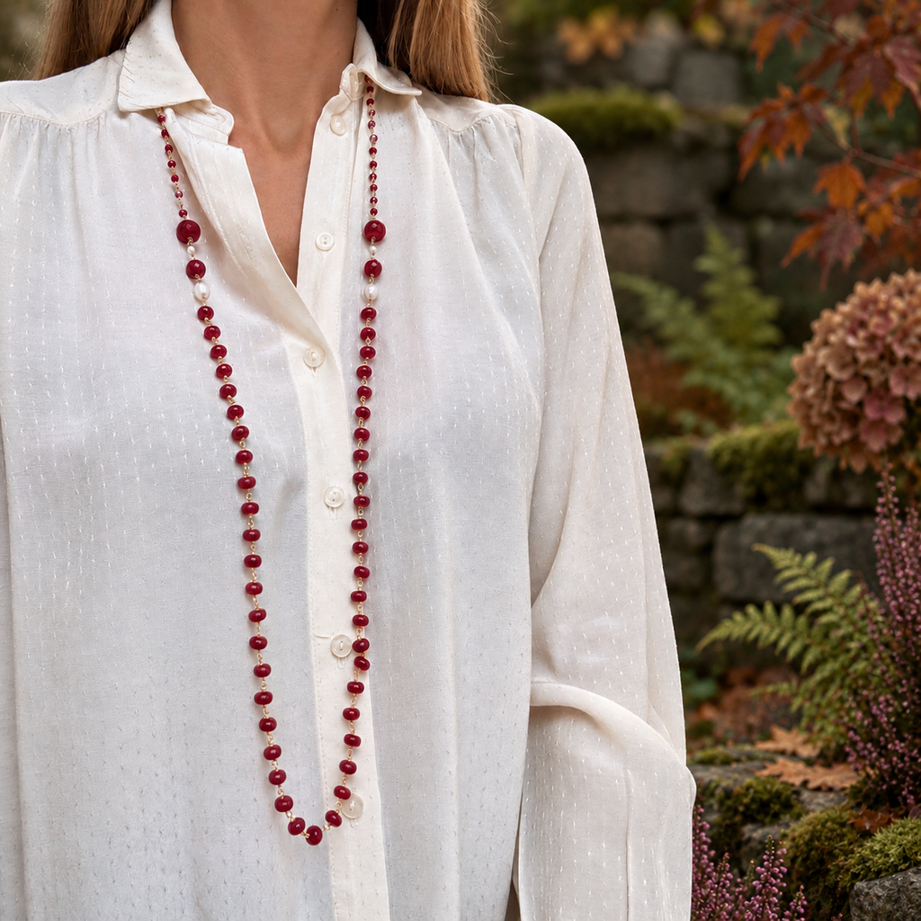 Collana Perle e colore
