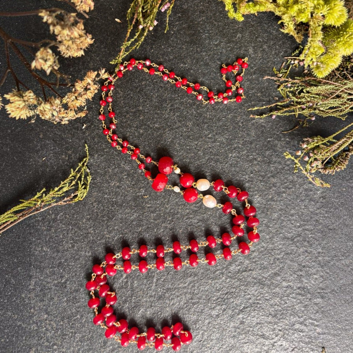 Collana Perle e colore