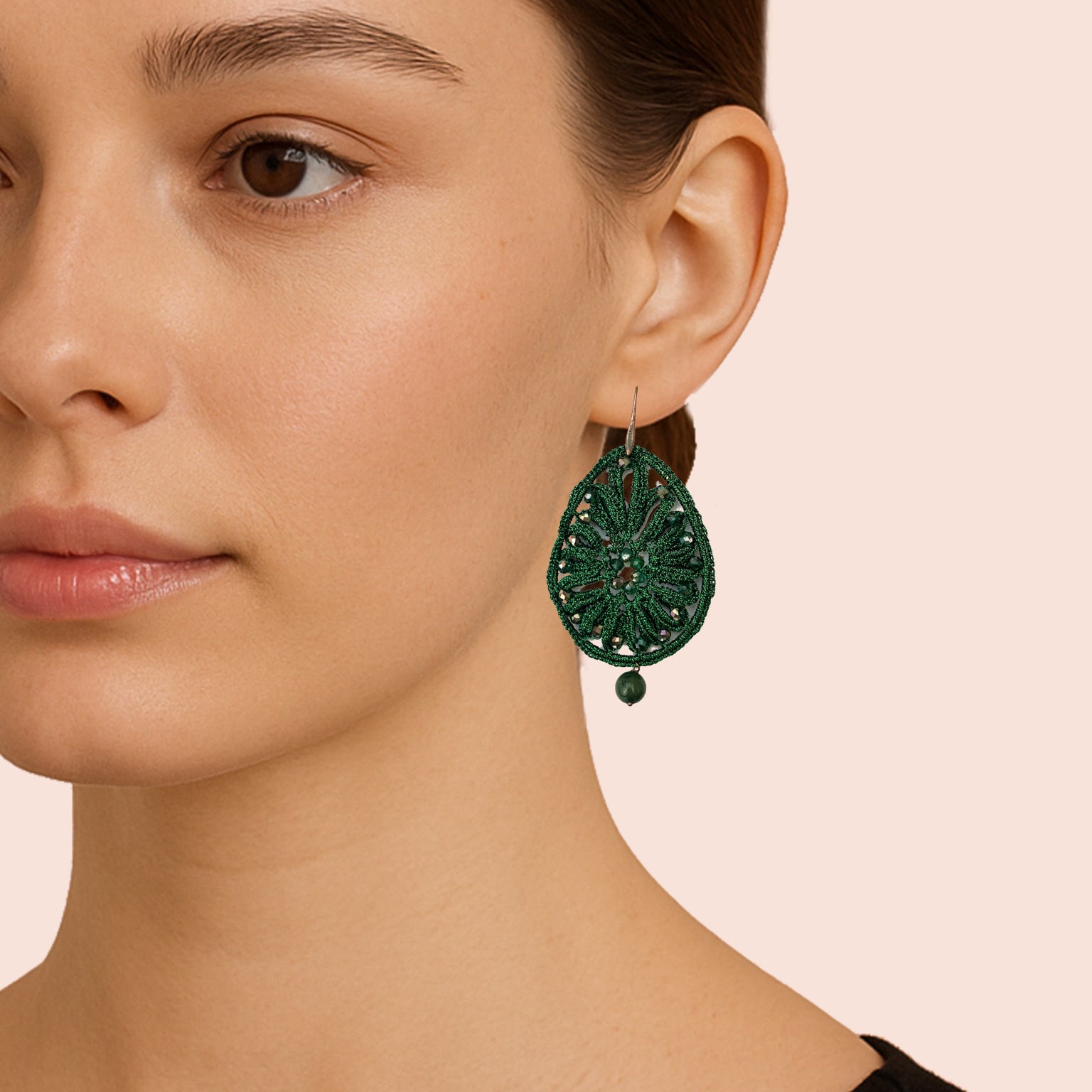 Orecchini pizzo goccia