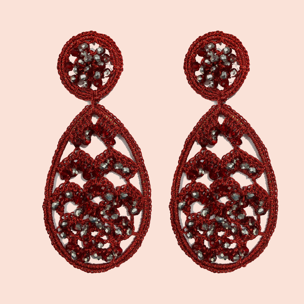 Orecchini pizzo double