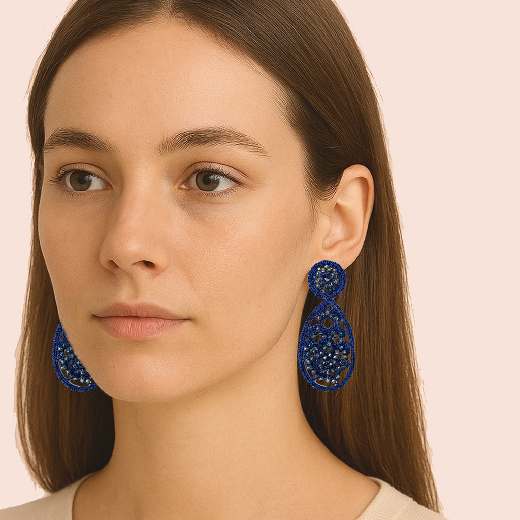 Orecchini pizzo double