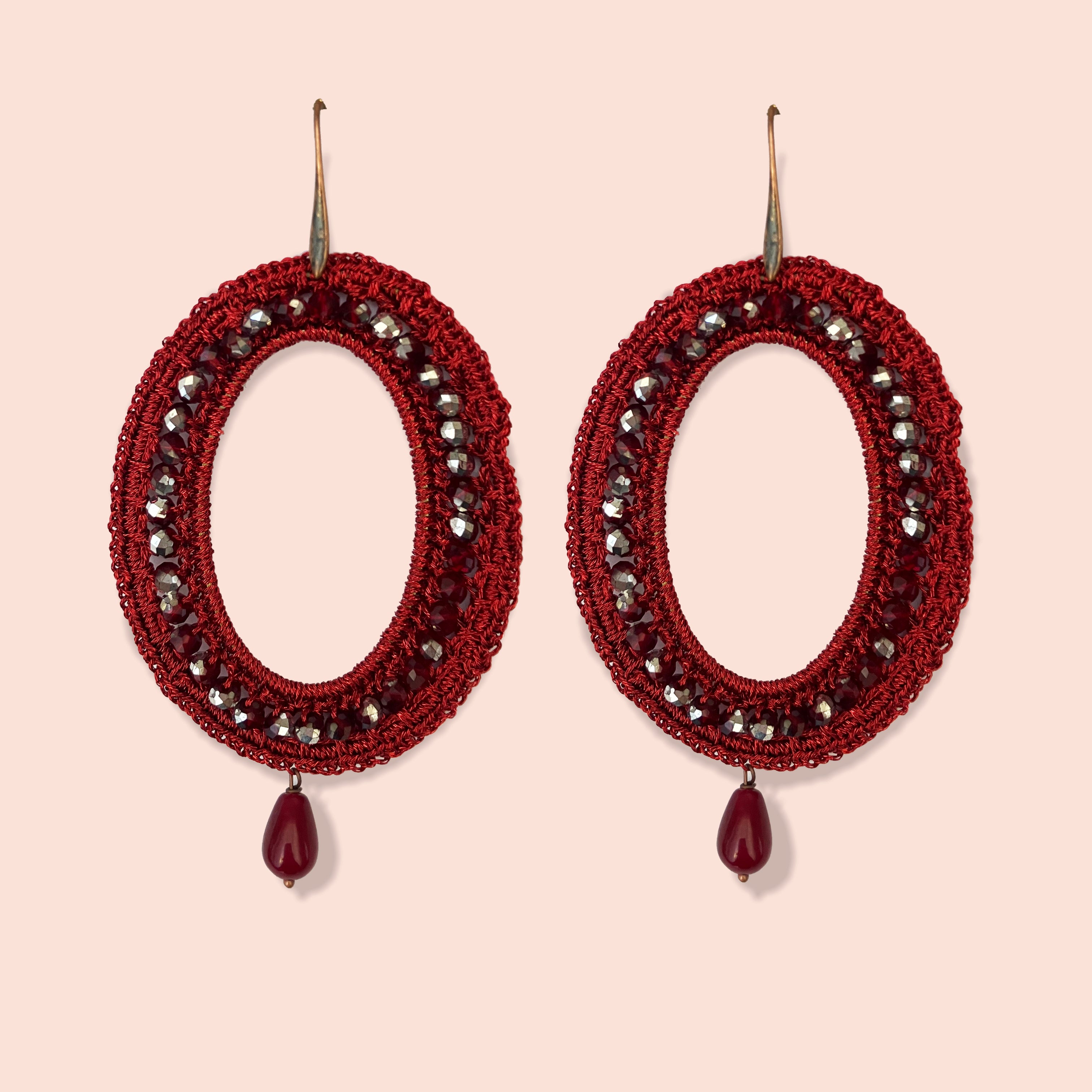 Orecchini pizzo tondi