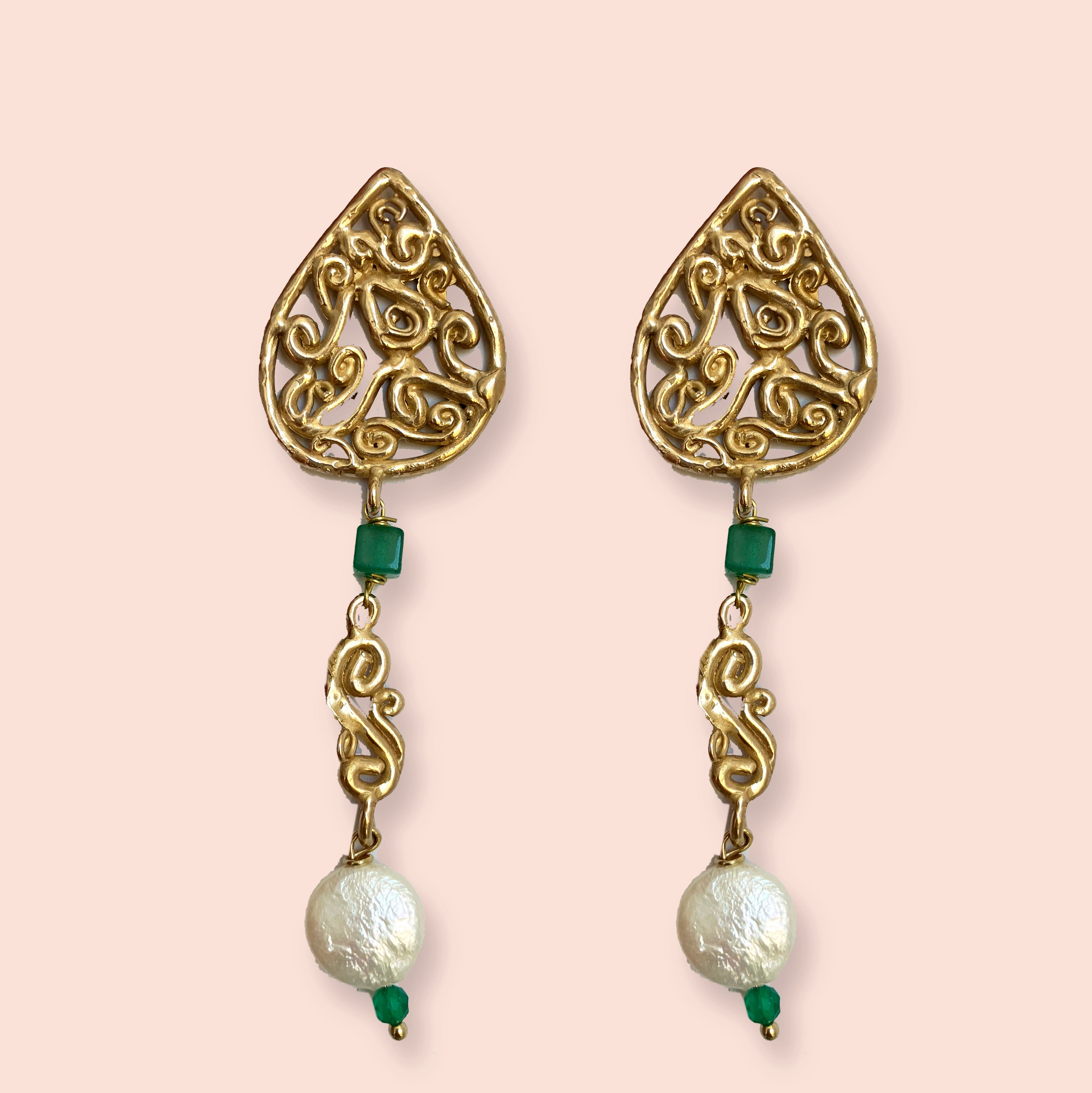 Orecchino doppia spirale